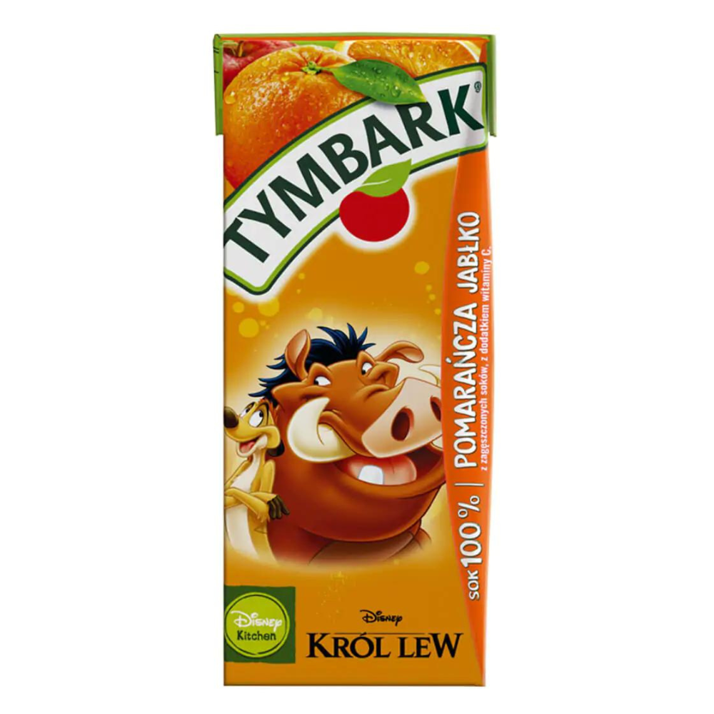 Sok Tymbark 100% Pomarańcza 200 ml kartonik