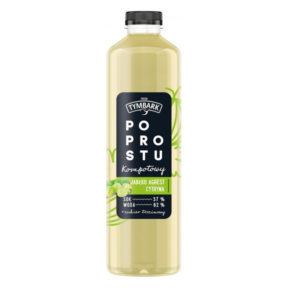 Napój Tymbark Po Prostu Kompotowy Jabłko Agrest Cytryna 1250 ml