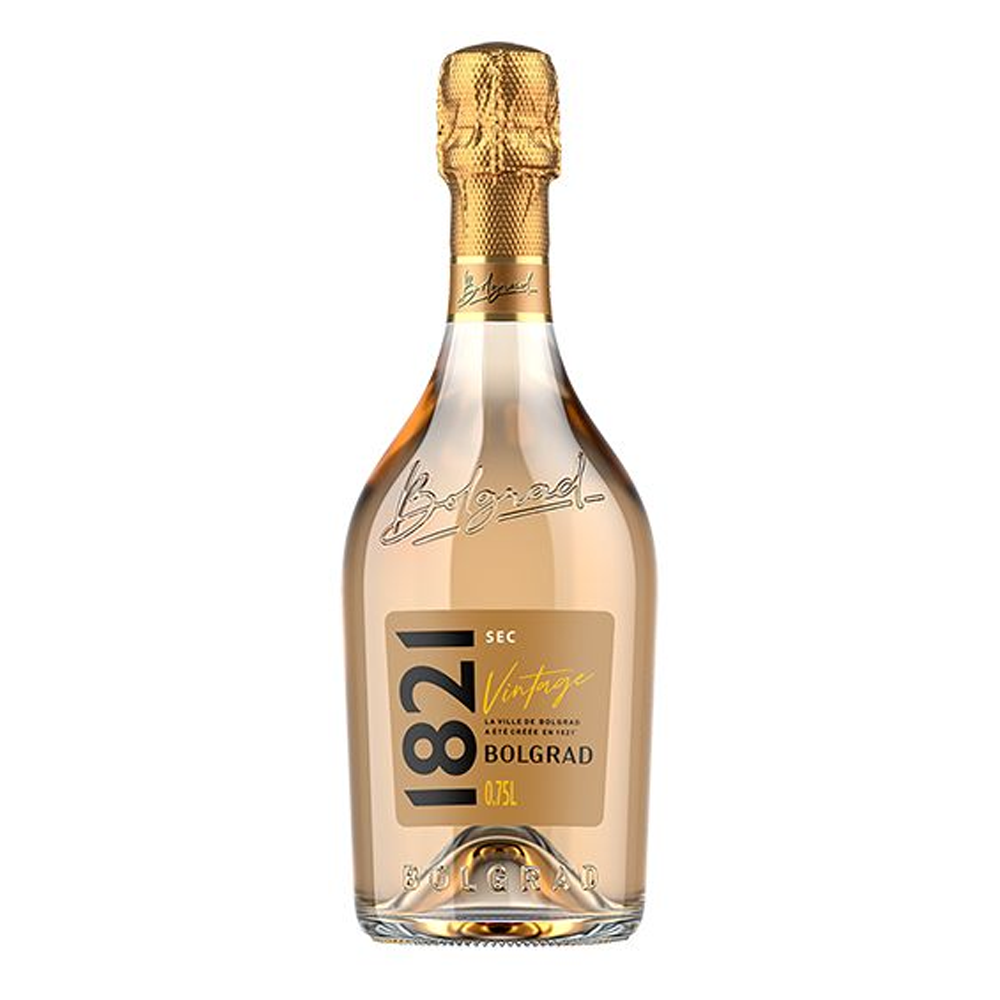 Wino Bolgrad 1821 Vintage 11,5% białe półsłodkie 750 ml musujące
