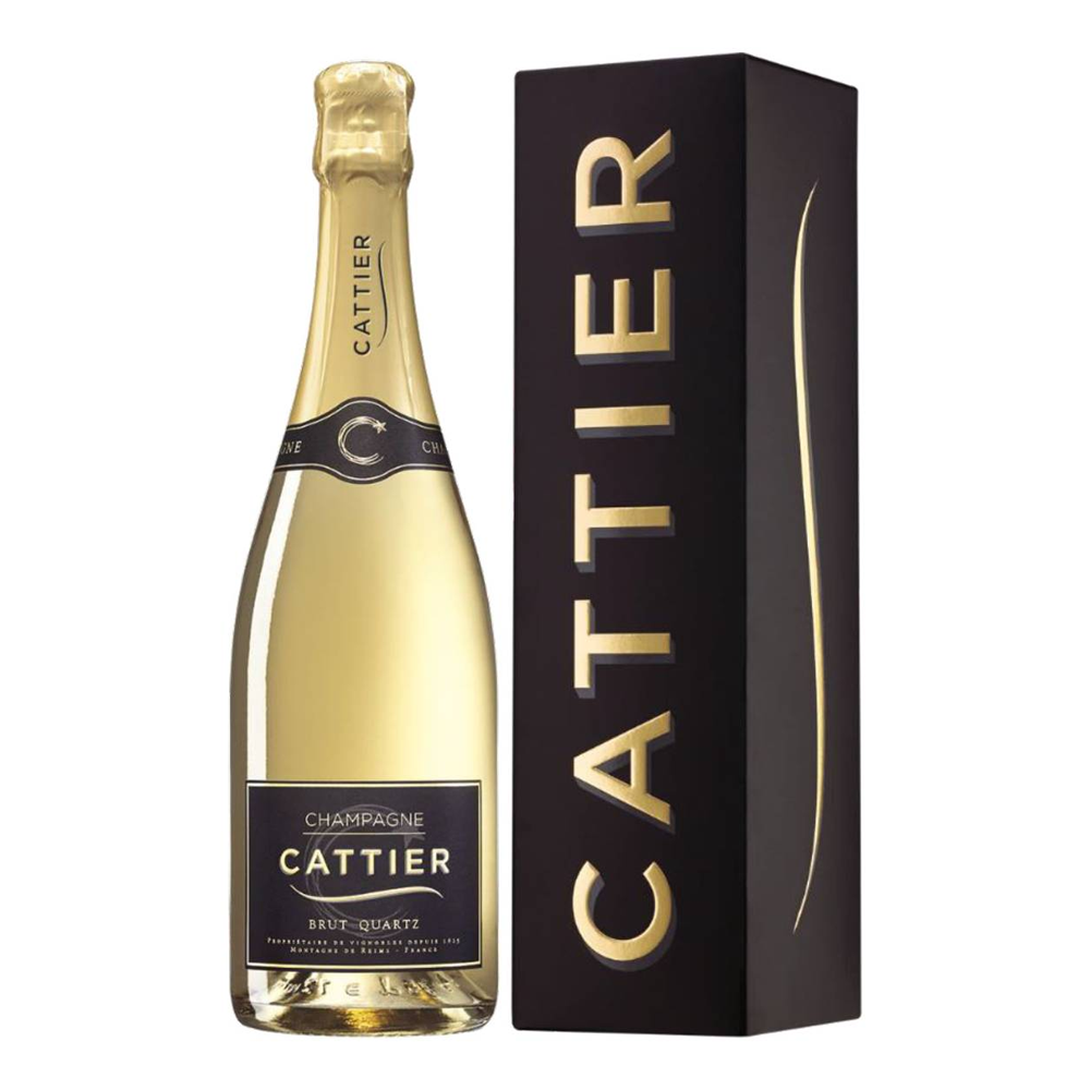 Szampan Cattier Brut Quartz 12,5% białe wytrawne 750 ml kartonik