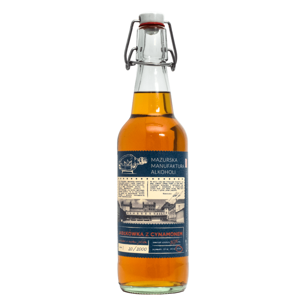 Nalewka Mazurska Manufaktura Jabłkówka z cynamonem 30% 500 ml