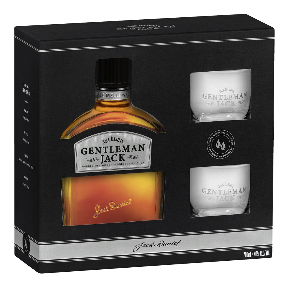 Whisky Jack Daniel's Gentleman Jack 40% 700 ml + 2 szklanki