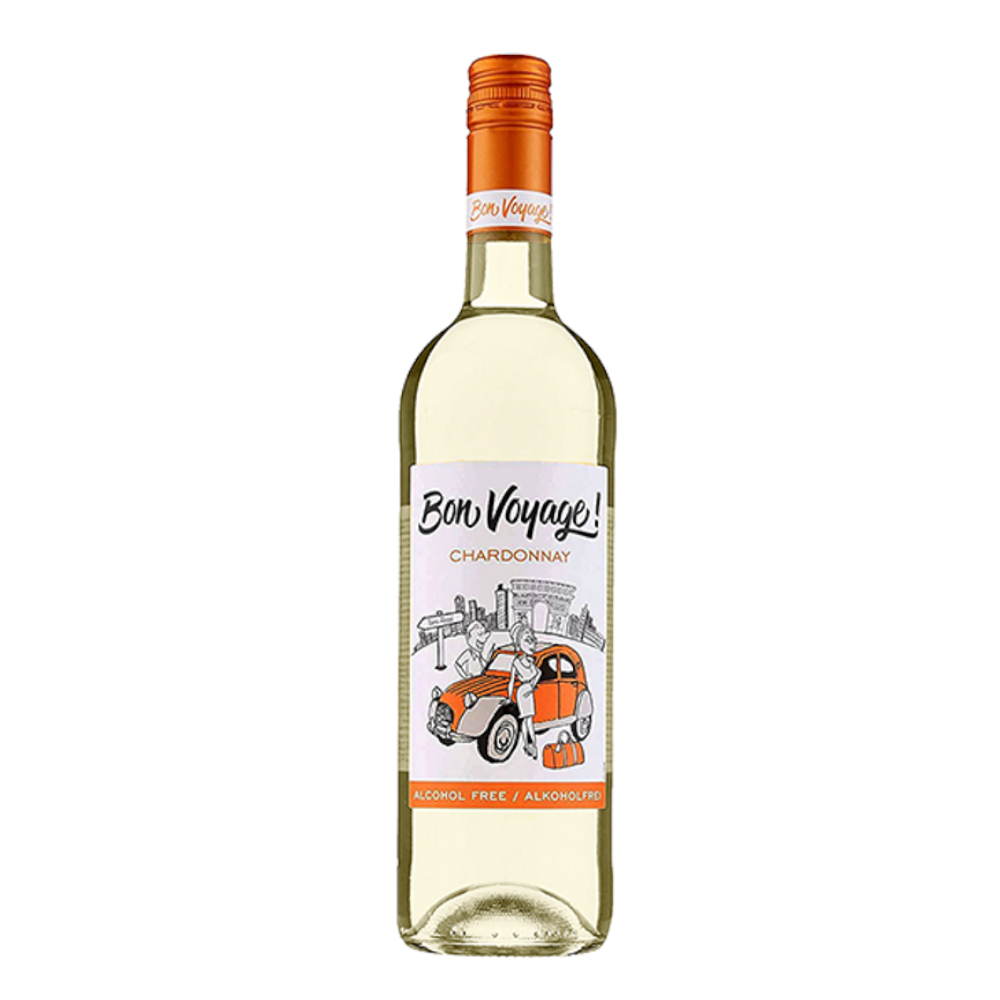 Wino Musujące Bon Voyage Chardonnay 0% białe półwytrawne 750 ml