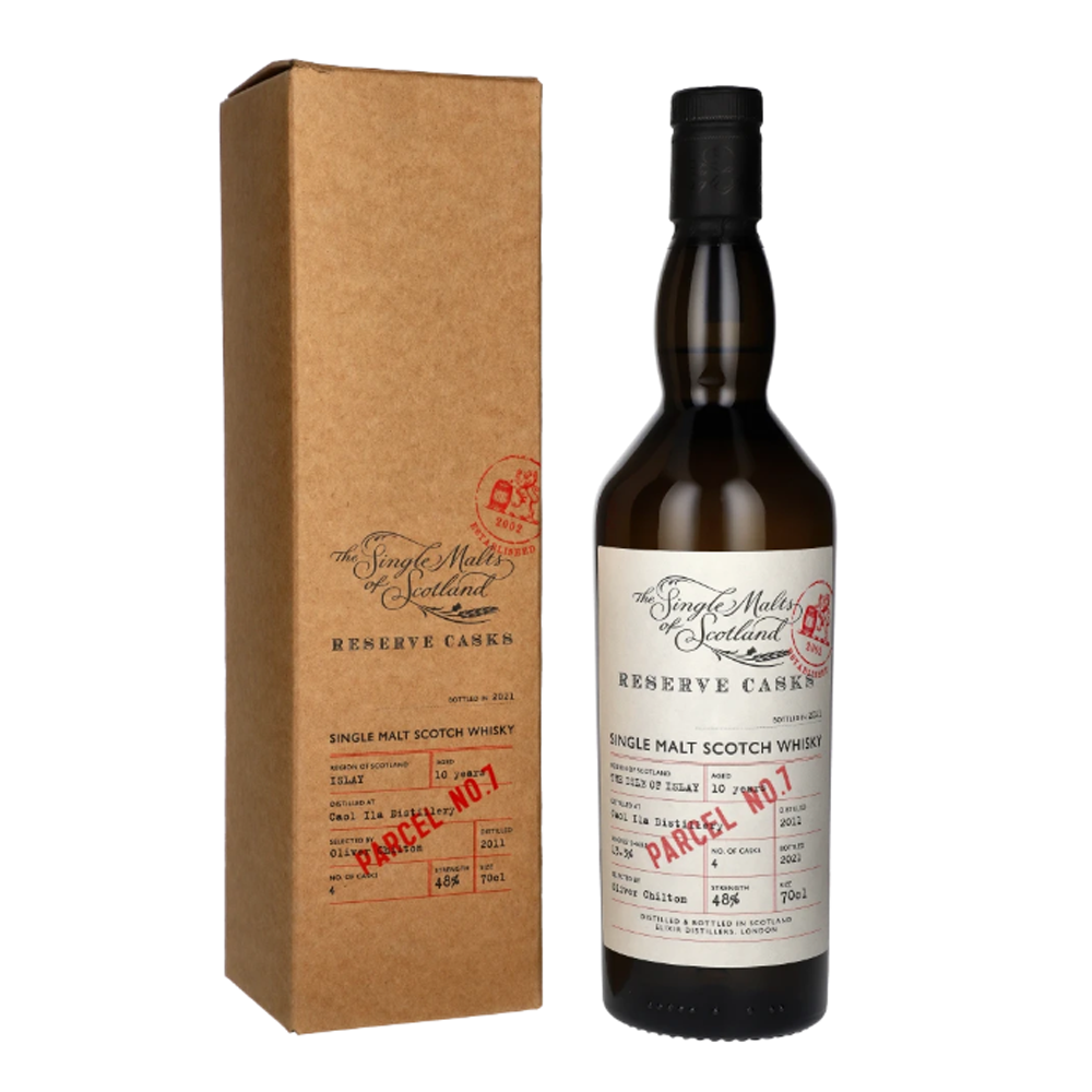 Whisky Reserve Cask P.7 Caol Ila 10 YO 48% 700 ml zestaw