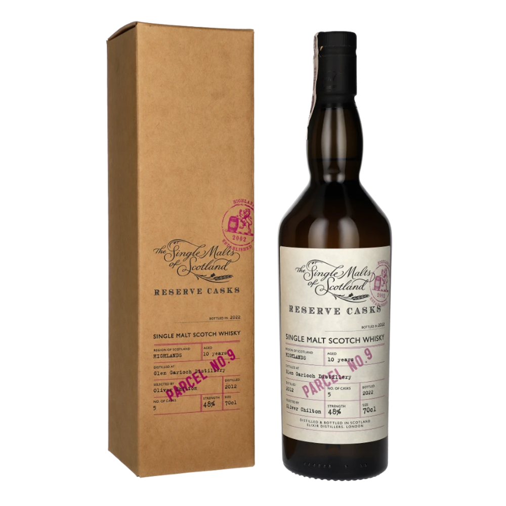 Whisky Reserve Cask P9 Glen Garioch 10 YO 48% 700 ml zestaw