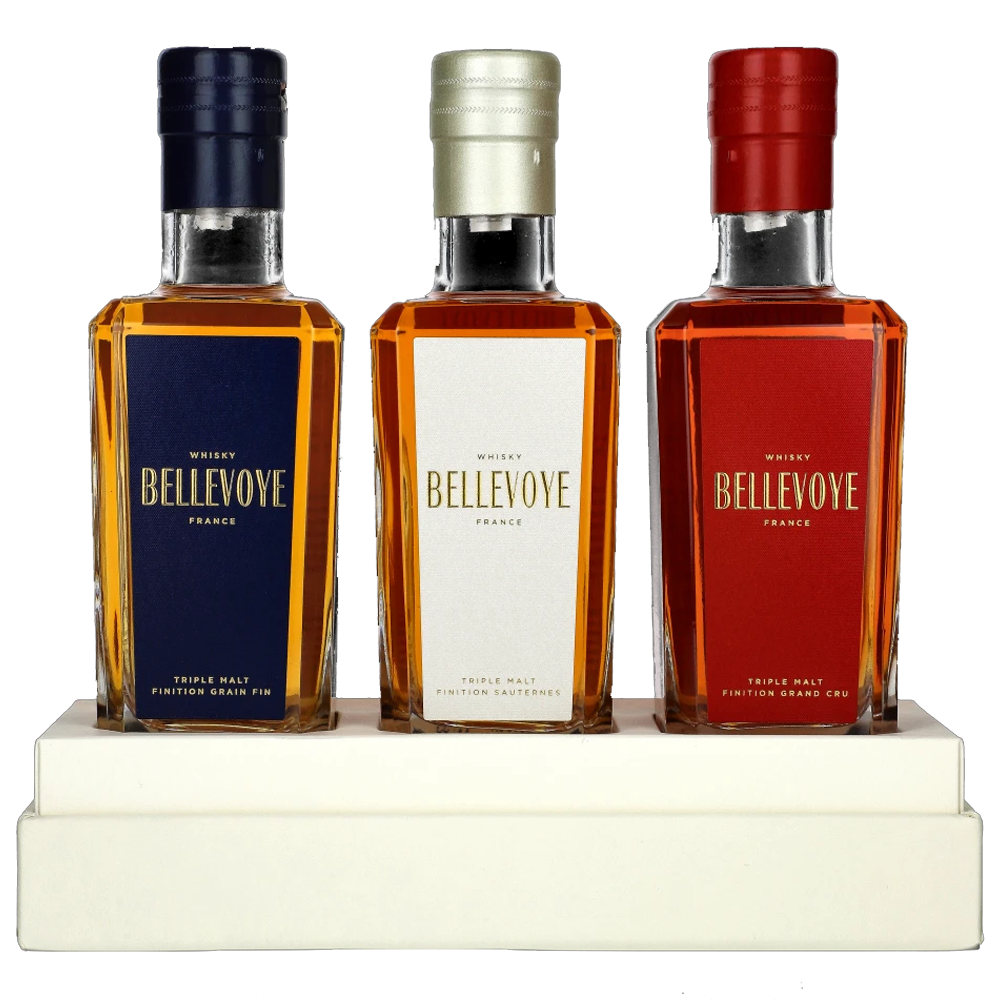 Whisky Bellevoye Tricolore Decouverte 41% 600 ml zestaw