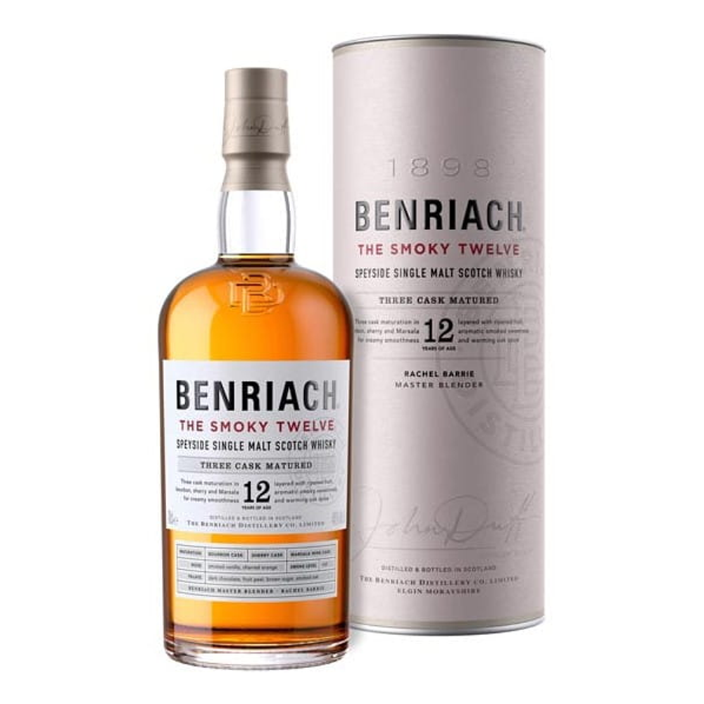 Whisky Benriach 12 YO The Smoky Twelve 46% 700 ml Tuba