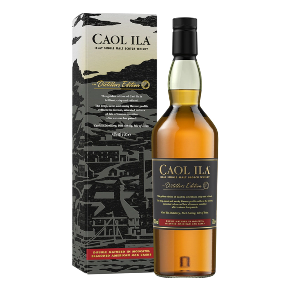 Whisky Caol Ila Distillers Ed 04-16 43% 700 ml zestaw