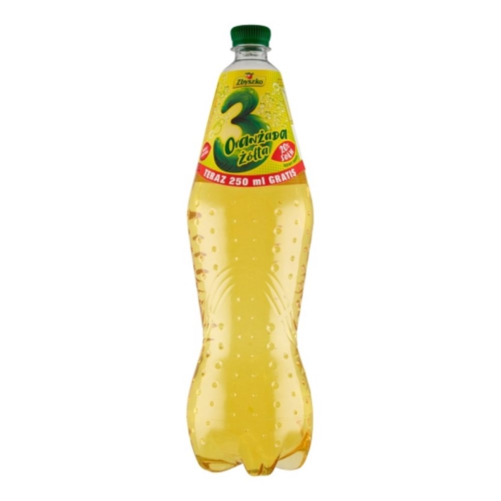 Napój Zbyszko 3 Oranżada Żółta gazowana 1750 ml