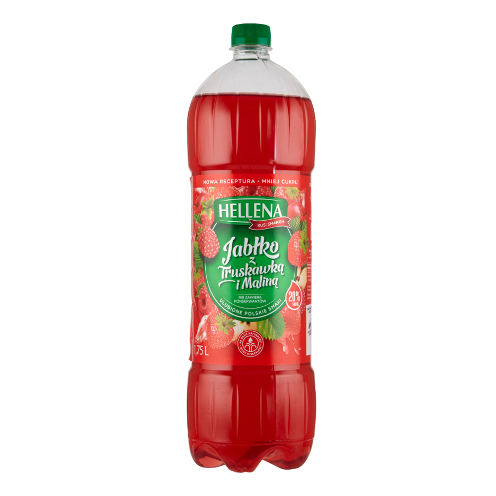 Napój Hellena Jabłko-Truskawka-Malina niegazowana 1750 ml