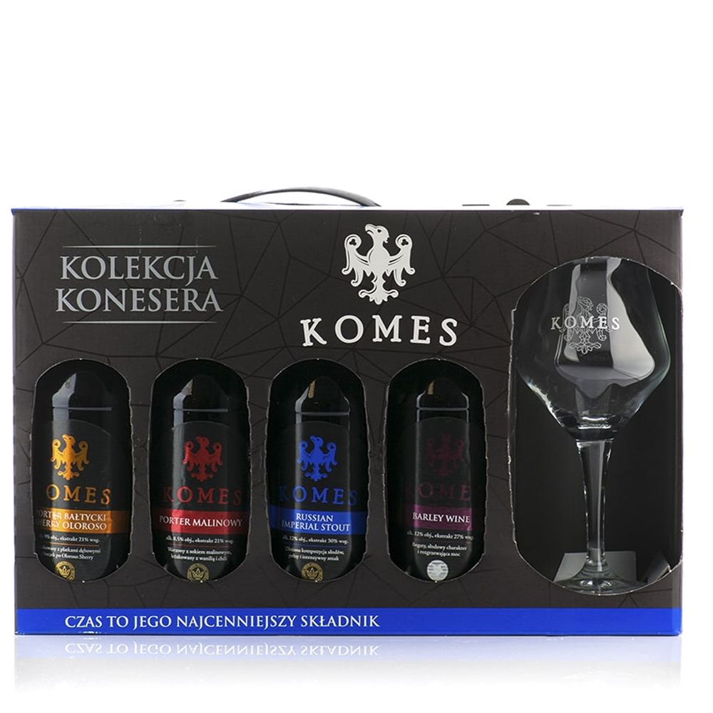 Piwo Komes Koneser 500 ml zestaw