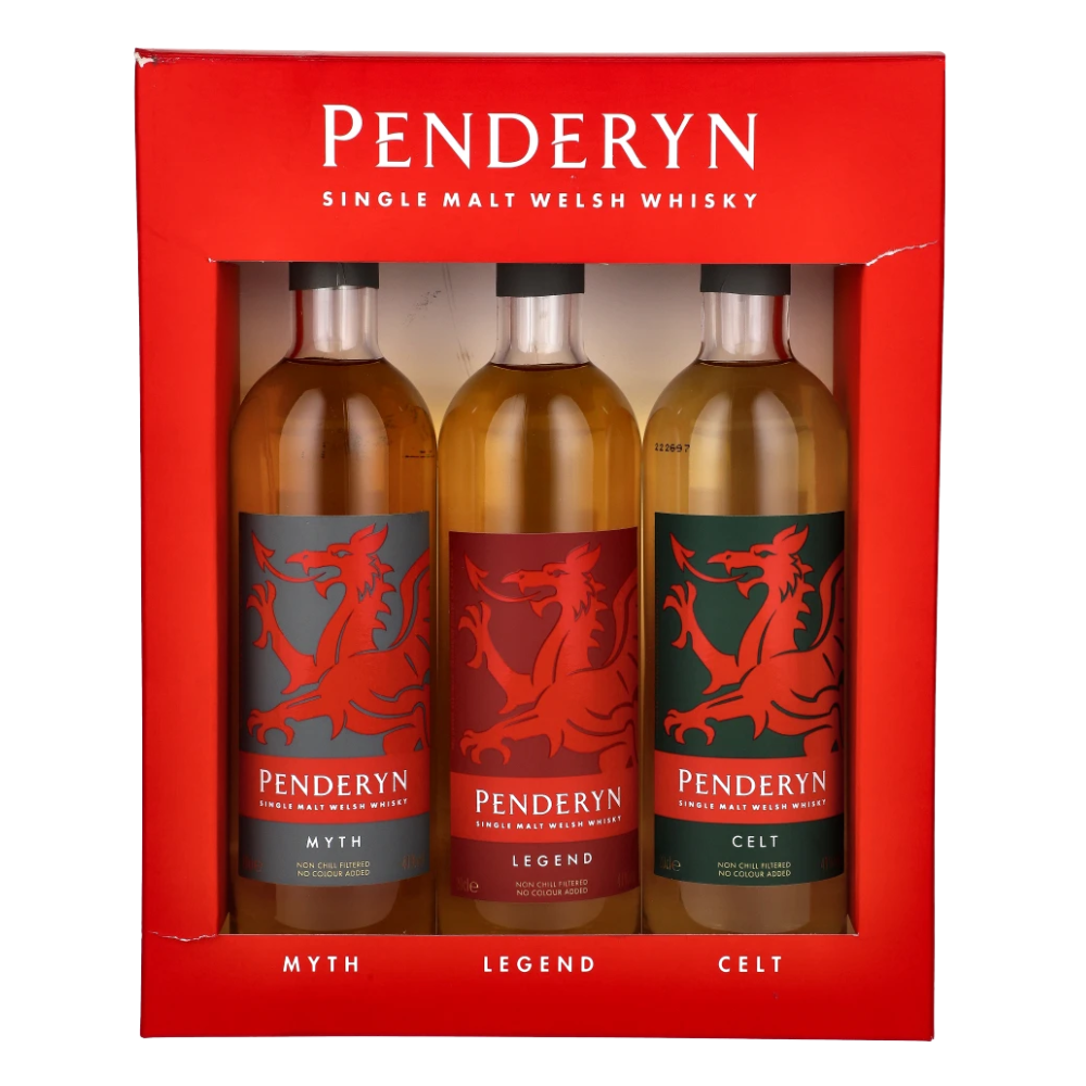 Whisky Penderyn Dragon 41% 3x200 ml kartonik