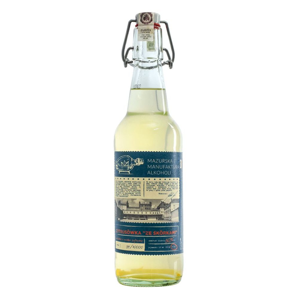 Nalewka Mazurska Manufaktura Cytrusówka ze Skórkami 30% 500 ml