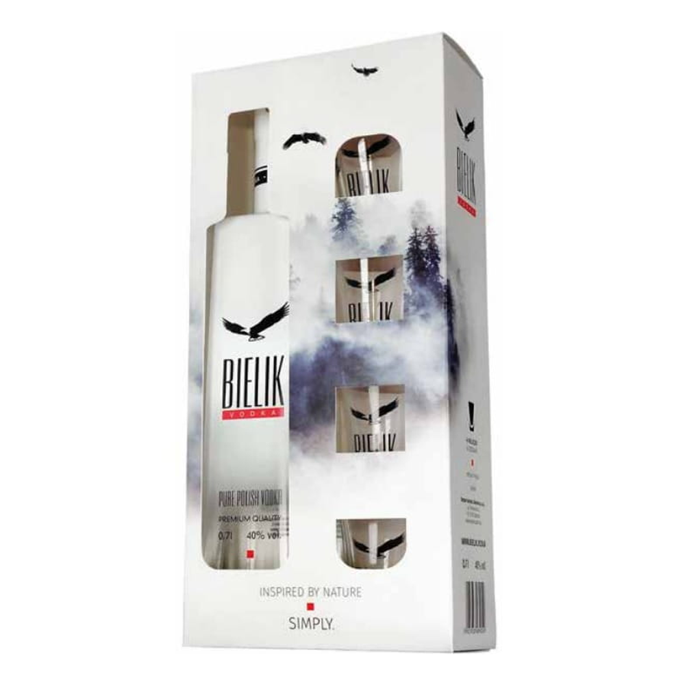 Wódka Bielik 40% 700 ml zestaw