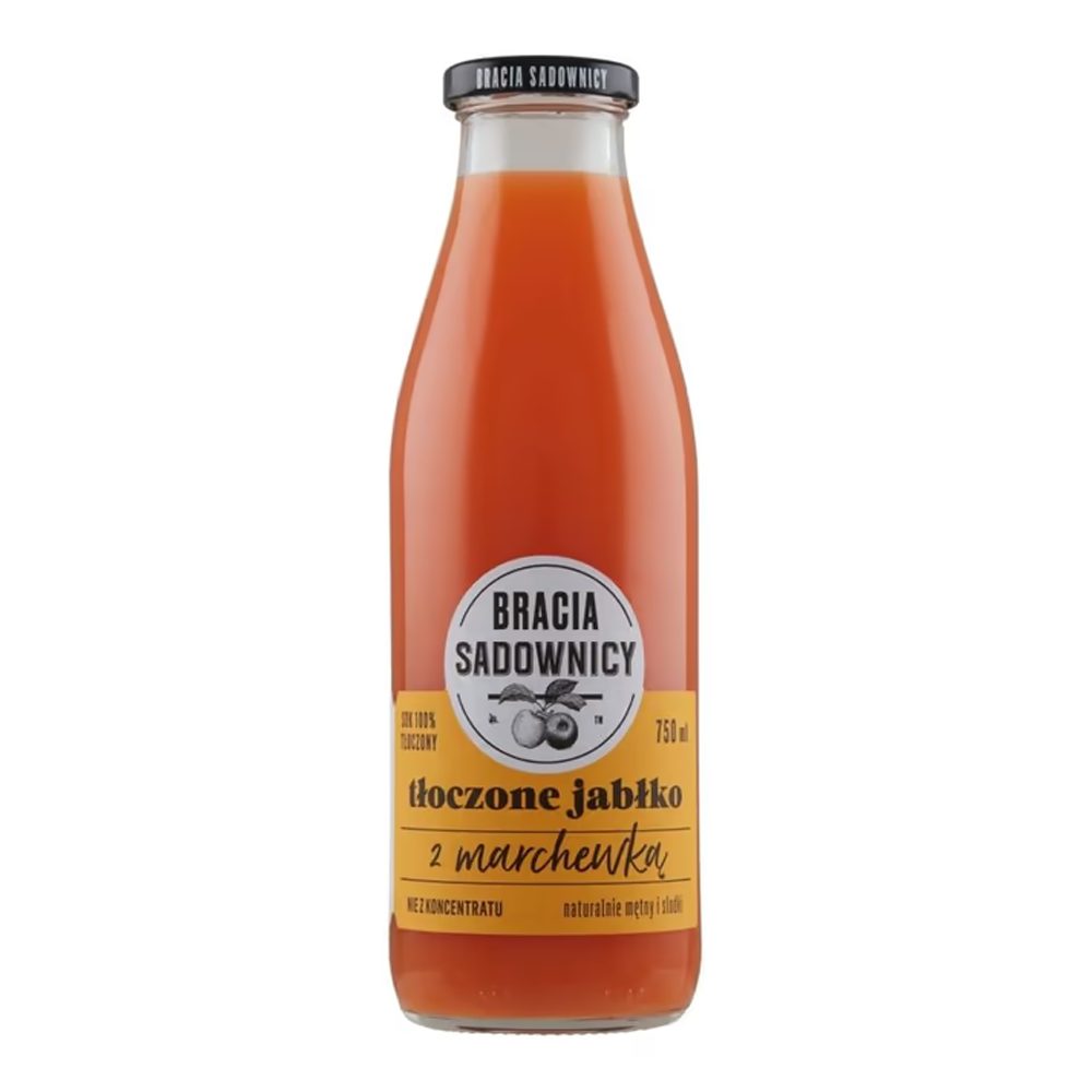 Sok Bracia Sadownicy Tłoczone Jabłko Z Marchewką 750 ml