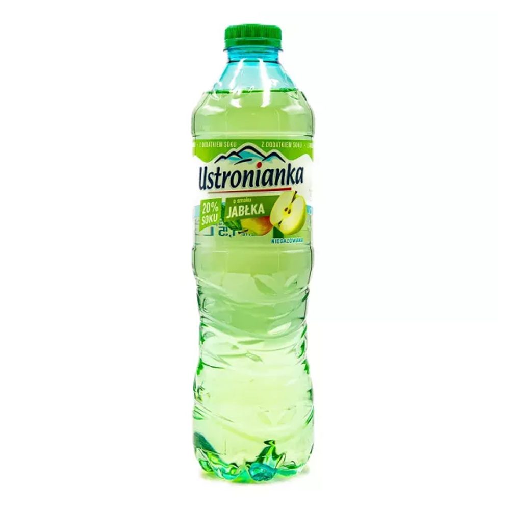 Woda Ustronianka O Smaku Jabłka Z 20% Soku 1500 ml niegazowana