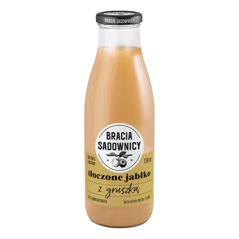Sok Bracia Sadownicy Tłoczone Jabłko Z Gruszką 750 ml
