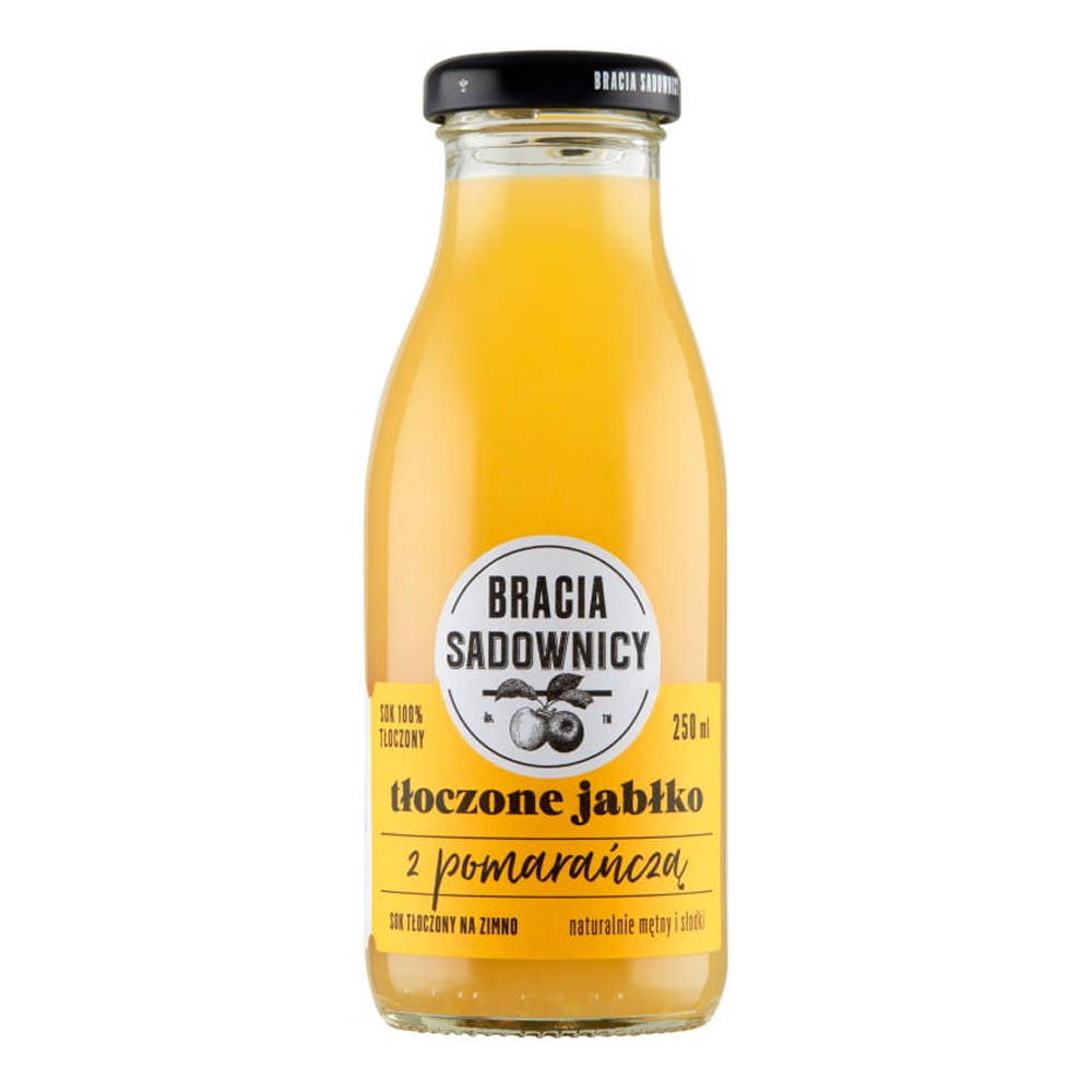 Sok Bracia Sadownicy Tłoczone Jabłko Z Pomarańczą 250 ml