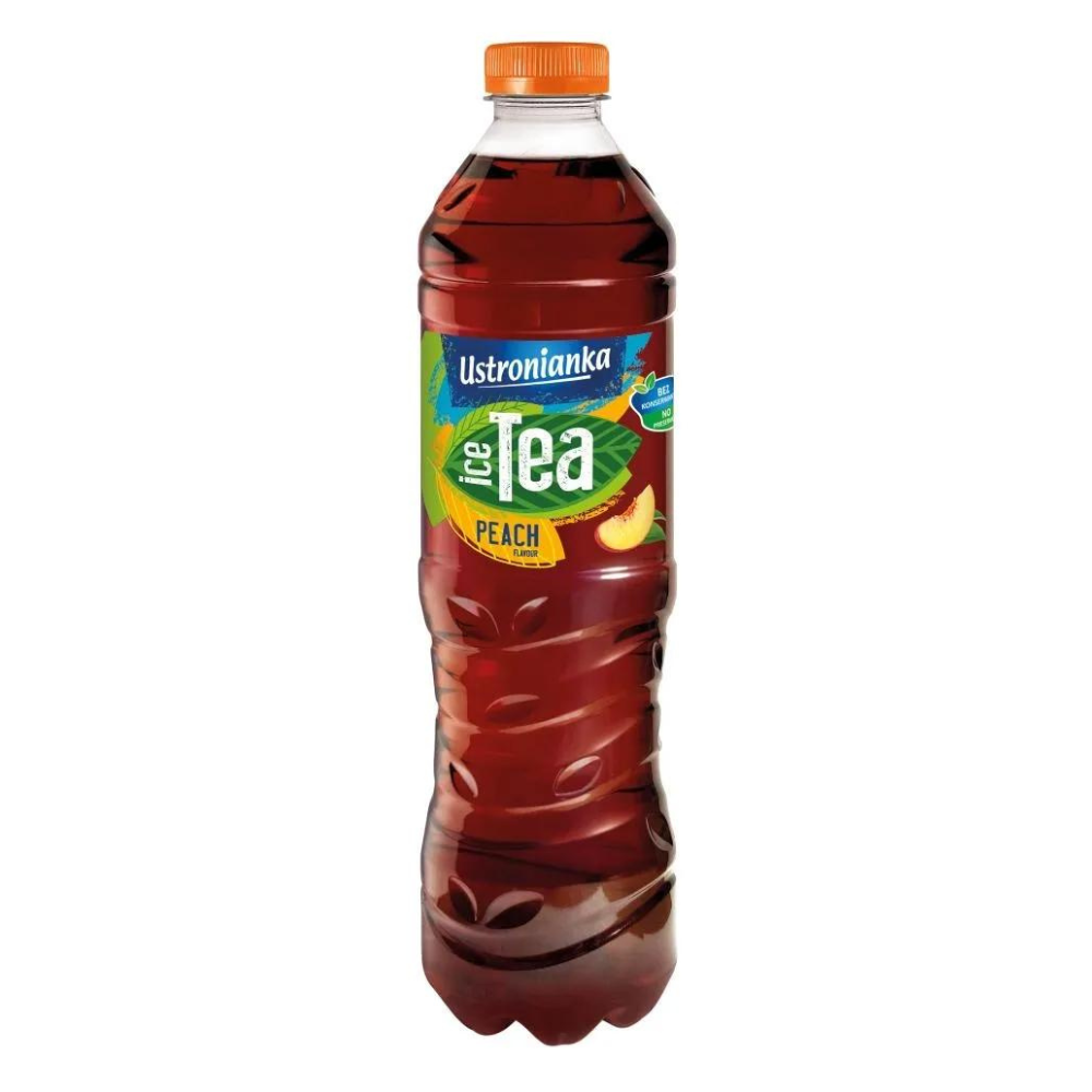 Napój Ustronianka Ice Tea Brzoskwinia Z Sokiem Niegazowany 1500 ml
