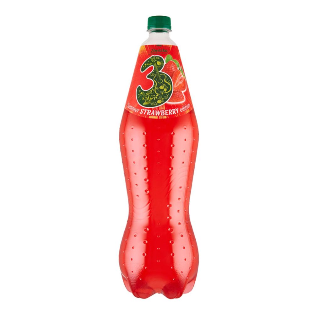 Napój Zbyszko 3 Truskawki Z Kiwi (20%-Soku) Gaz 1750 ml