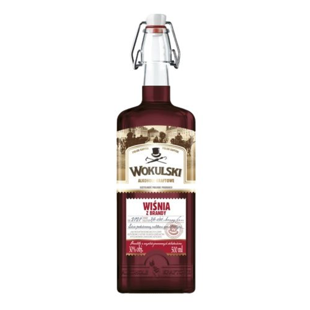 Wódka Wokulski Wisnia z Brandy 32% 500 ml