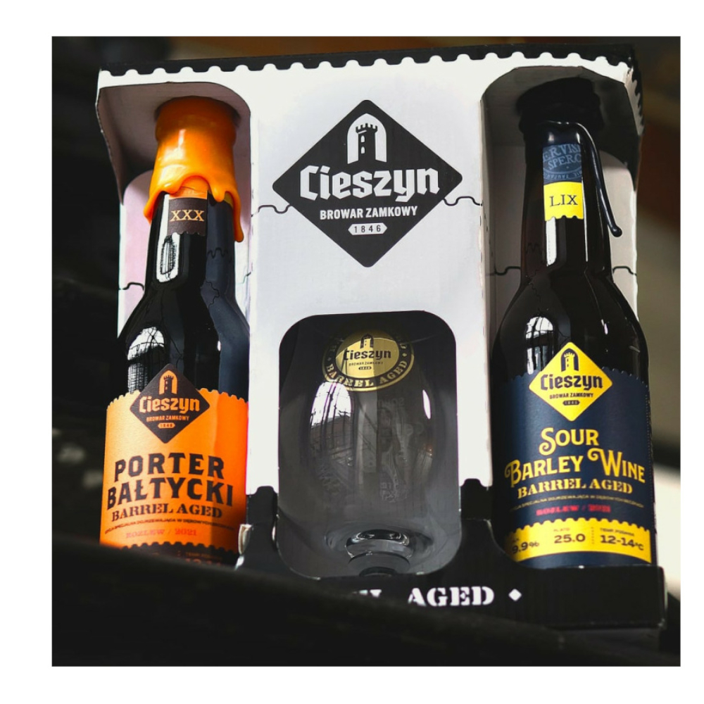 Piwo Cieszynskie Porter Bałtycki+Sour Barley Wine+Pokal  330 ml