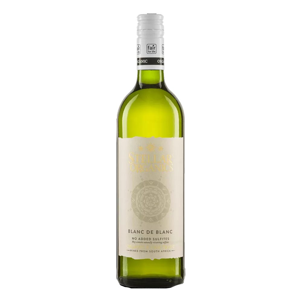 Wino Stellar Organics No Sulphur Added Blanc de Blanc 12% białe 750 ml