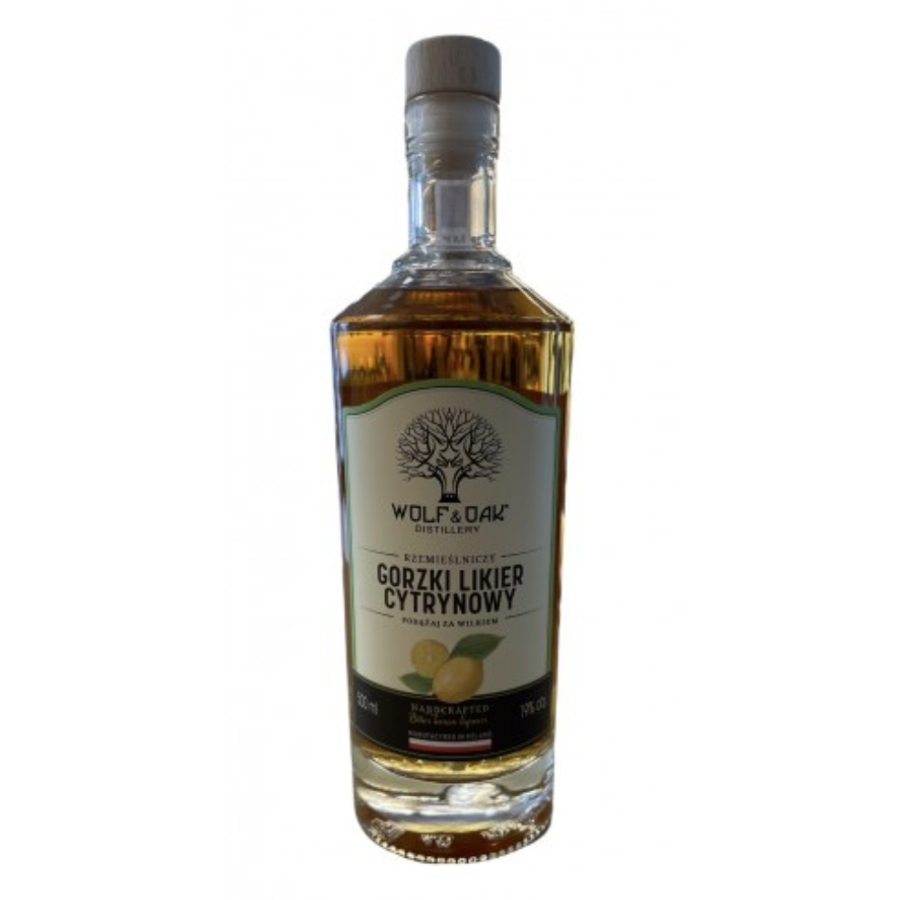 Likier Gorzki Cytrynowy Wolf Oak 19% 500 ml
