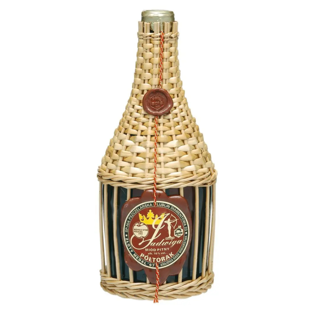 Miód Pitny Półtorak Jadwiga w wiklinie 16% 750