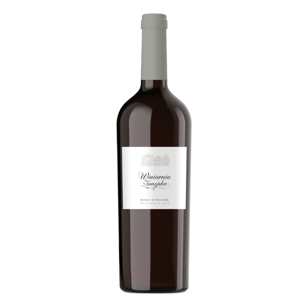 Wino Winiarnia Zamojska Wiśna 9% czerwone półsłodkie 750 ml