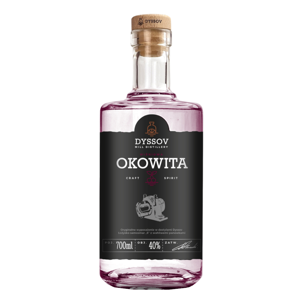 Okowita Dyssov rzemieślnicza z wiśni 40% 700 ml