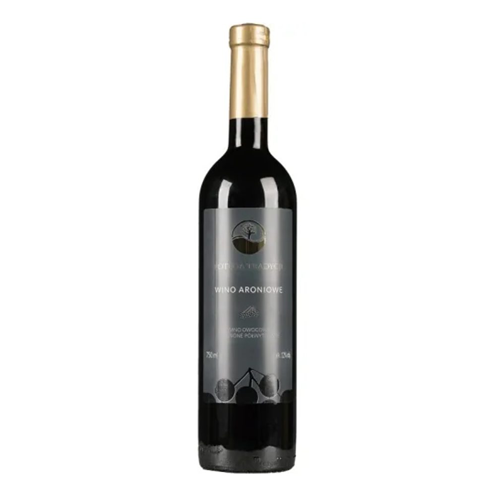 Wino Vin-Kon Aroniowe 12% czerwone półwytrawne 750 ml