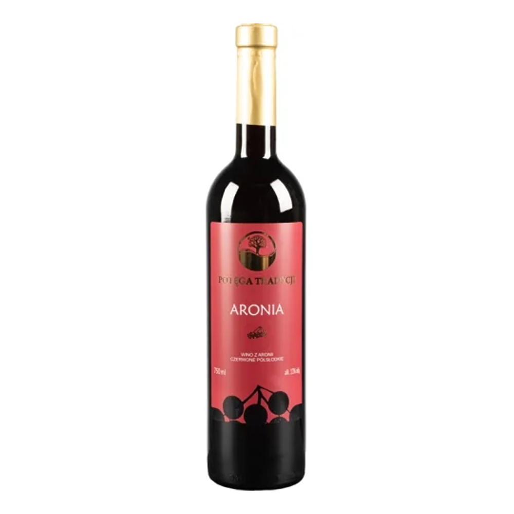 Wino Vin-Kon Aroniowe czerwone półsłodkie 13% 750 ml