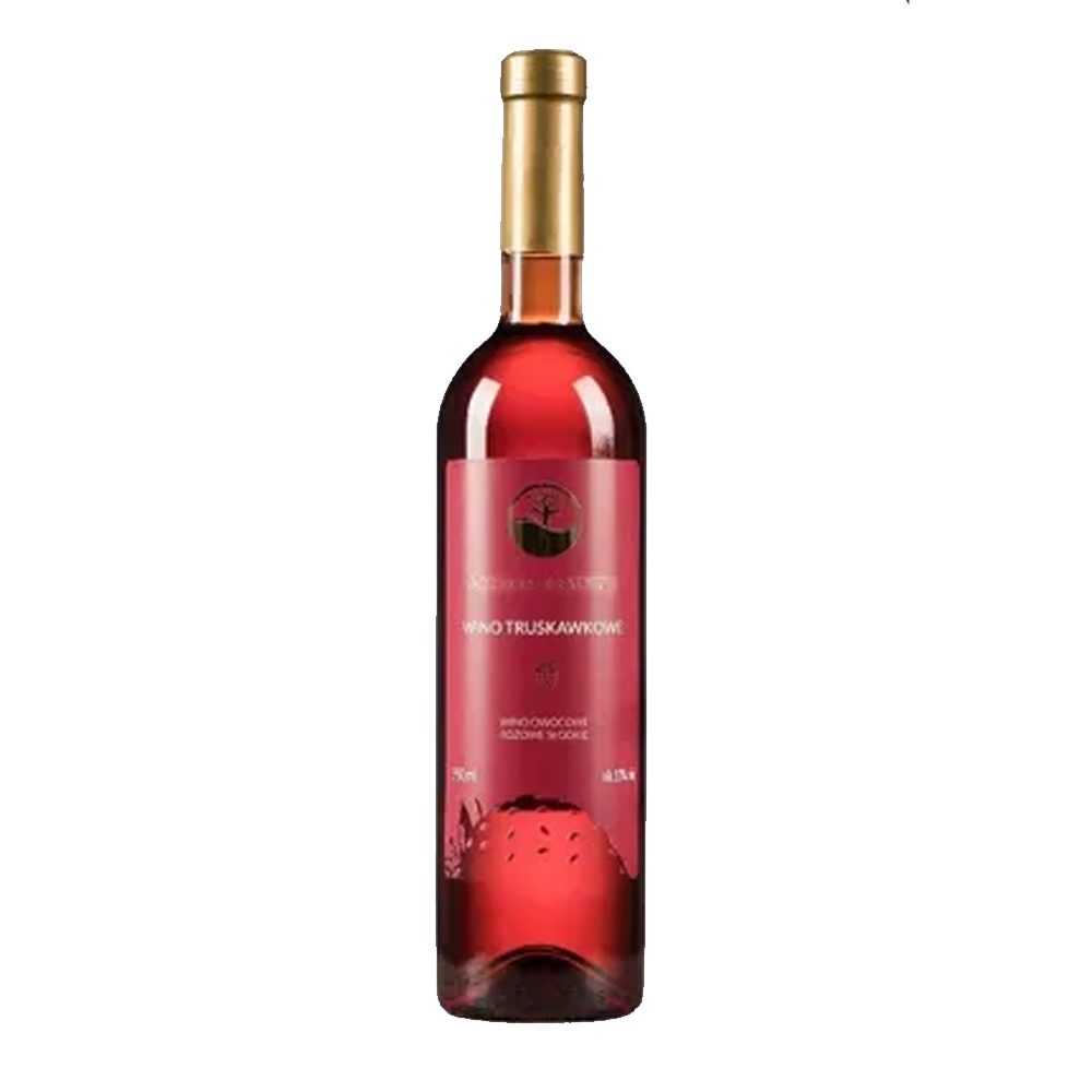 Wino Vin-Kon Truskawkowe 13% różowe słodkie 750 ml