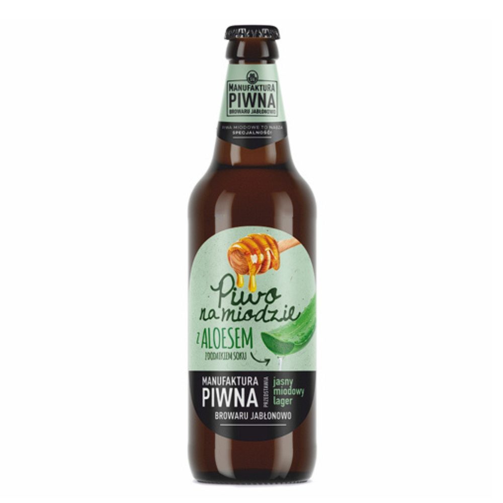 Piwo Jabłonowskie Na Miodzie Z Aloesem 5% 500 ml