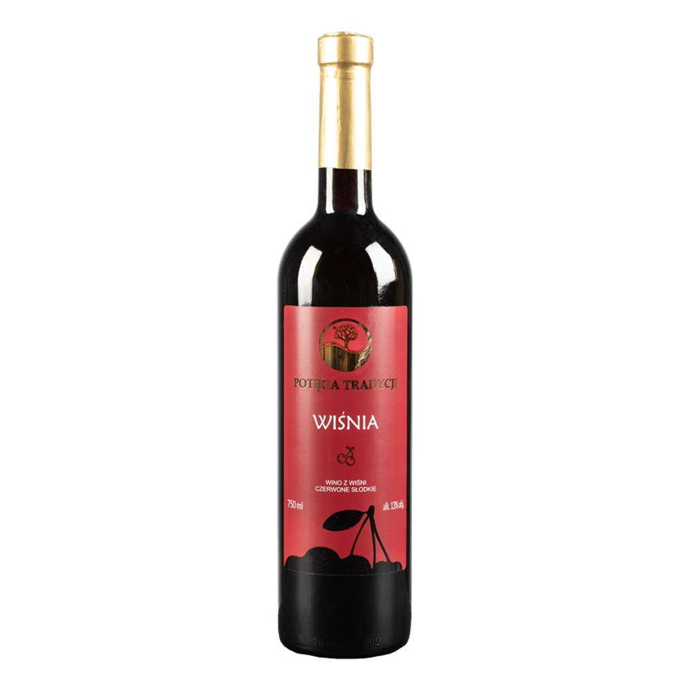 Wino Vin-Kon Wiśniowe 13% czerwone słodkie 750 ml