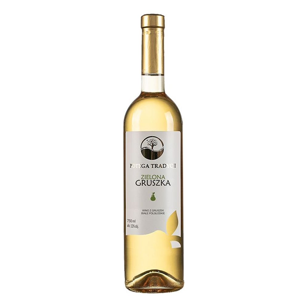 Wino Vin-Kon Zielona Gruszka 12% białe półsłodkie 750 ml