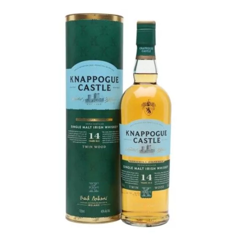 Whisky Knappogue Castle 14 YO  Twin Wood 46% 700 ml tuba