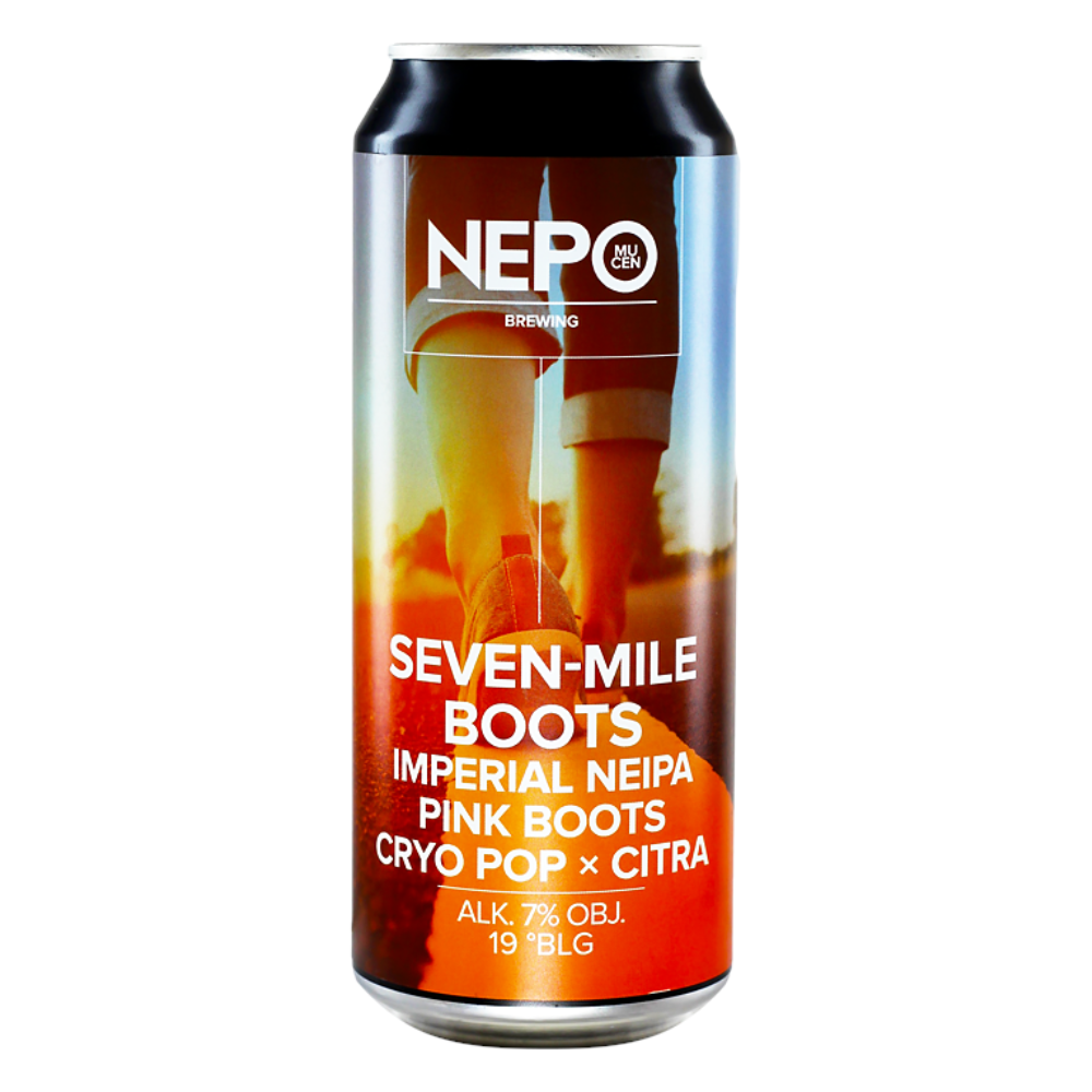 Piwo Nepomucen Seven-Mile Boots - Imperial NEIPA Pink Boots Cryo Pop Citra 7% 500 ml Puszka