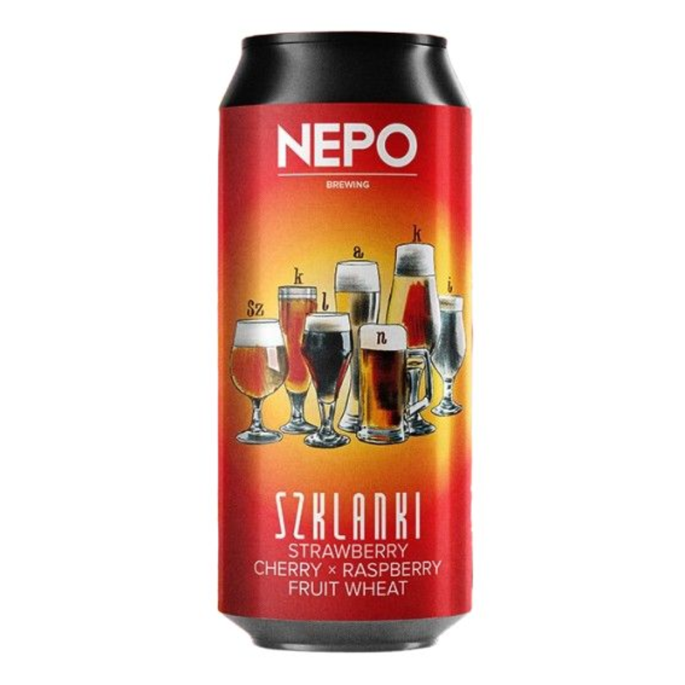 Piwo Nepomucen Szklanki - Strawberry, Cherry, Raspberry Fruit Wheat 4,5% 500 ml Puszka