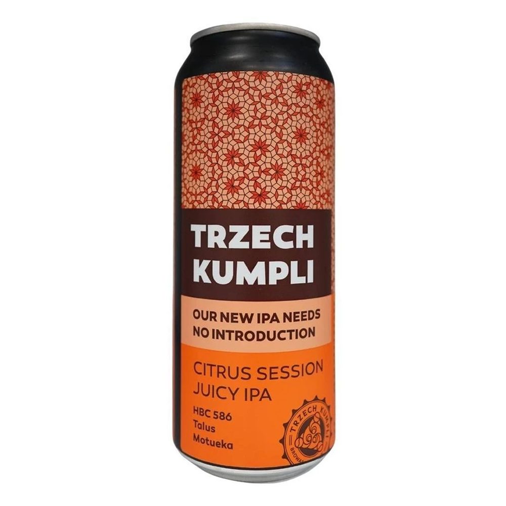 Piwo Trzech Kumpli Citrus Session Juicy IPA 4,4% 500 ml puszka