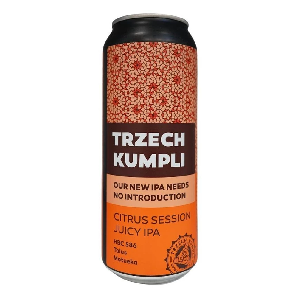 Piwo Trzech Kumpli Citrus Session Juicy IPA 4,4% 500 ml puszka