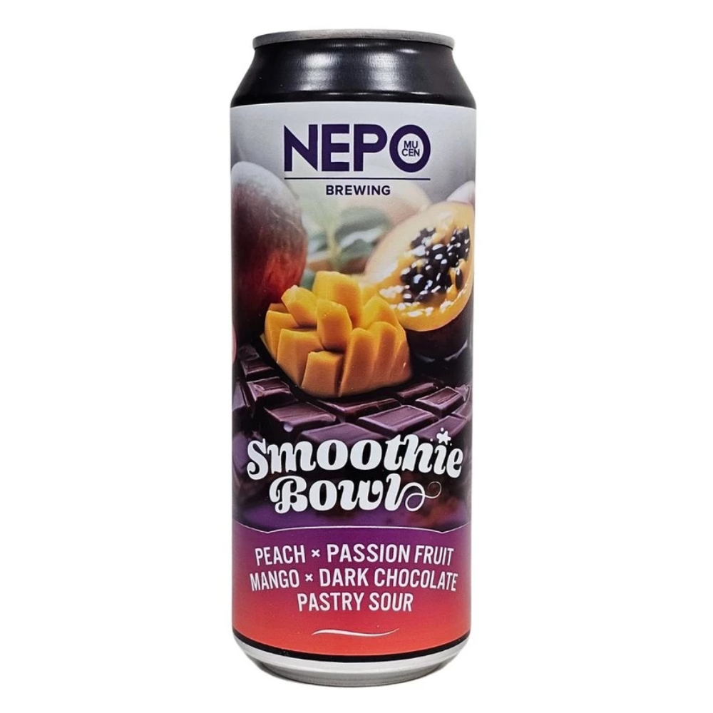 Piwo Nepomucen Smoothie Bowl - Tropical Paradise Mango, Passion Fruit, Maple Syrup, Guava, Coconut - Pastry Sour 5% 500 ml Puszka