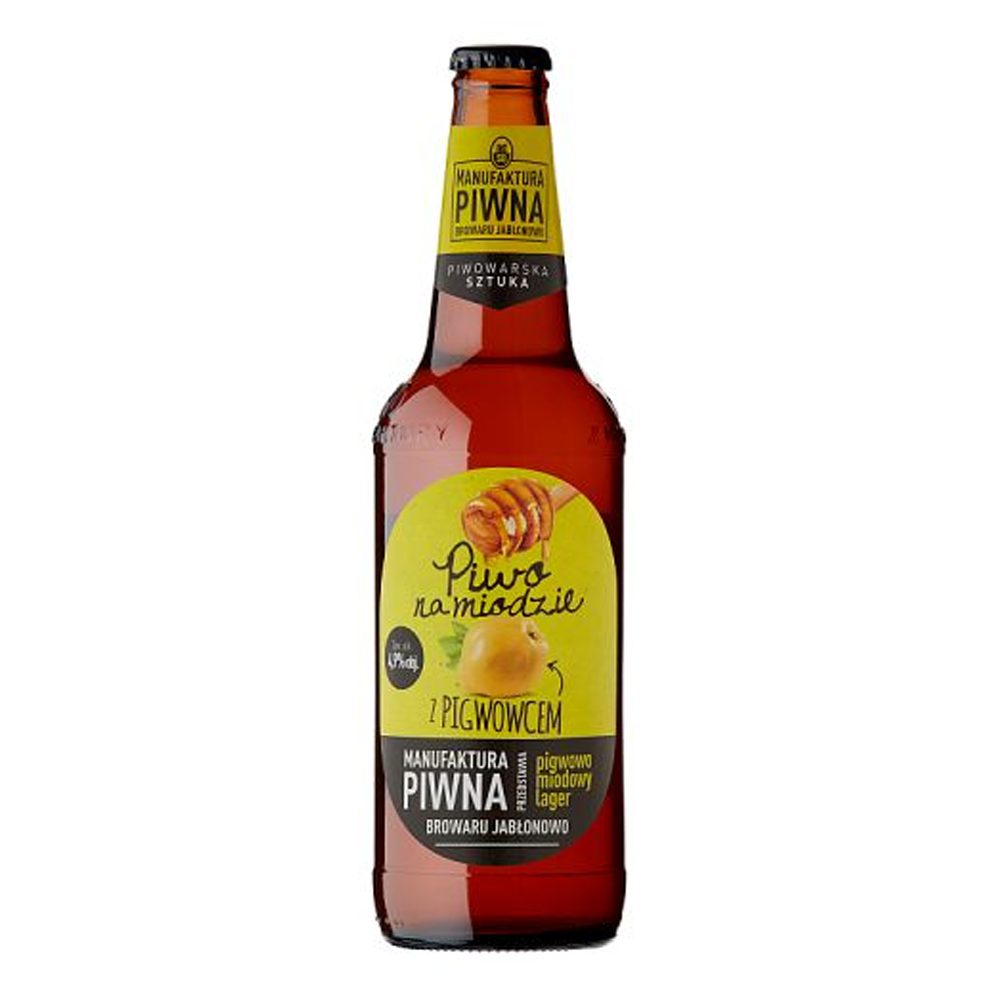 Piwo Jabłonowo Na Miodzie z Pigwowcem 4,9% 500 ml