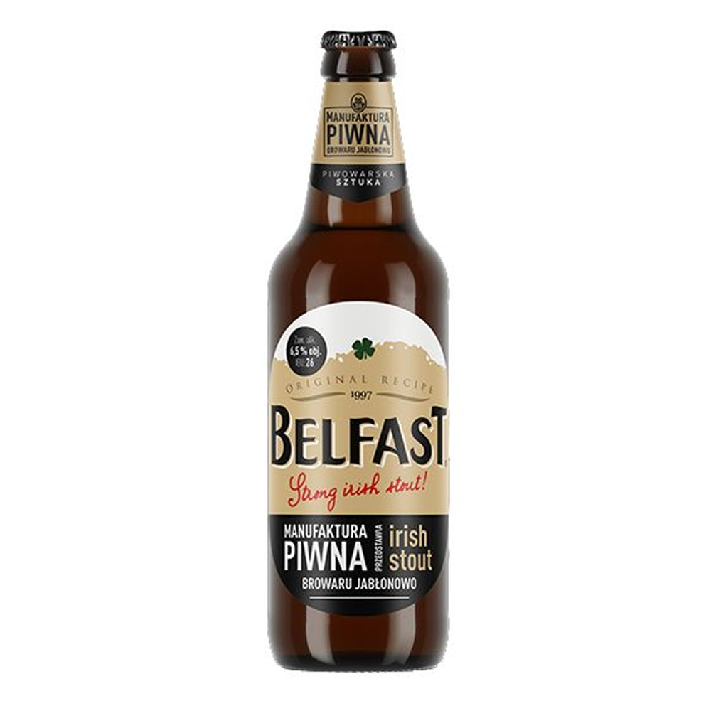 Piwo Jabłonowo Belfast Irlandzki Stout 6,5% 500 ml
