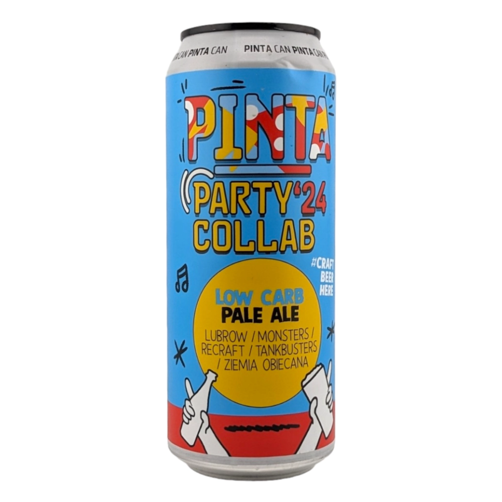 Piwo Pinta Party 24 Collab - Low Carb Pale Ale 5% 500 ml Puszka