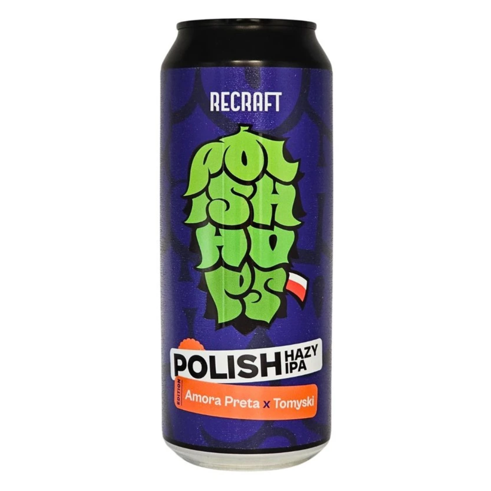 Piwo ReCraft Polish Hazy IPA Amora Preta Tomyski 6% 500 ml Puszka