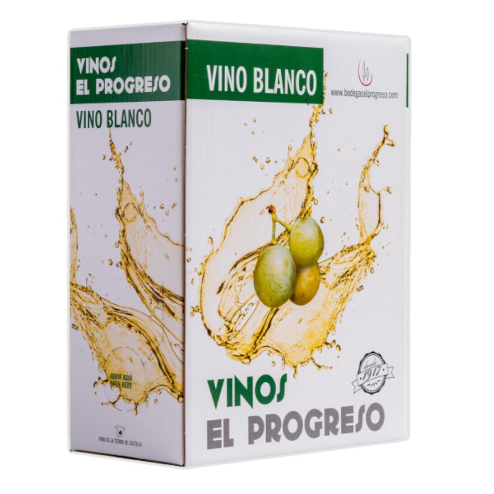 Wino Progreso Vino Blanco Bag in Box 11,5% białe wytrawne 5000 ml