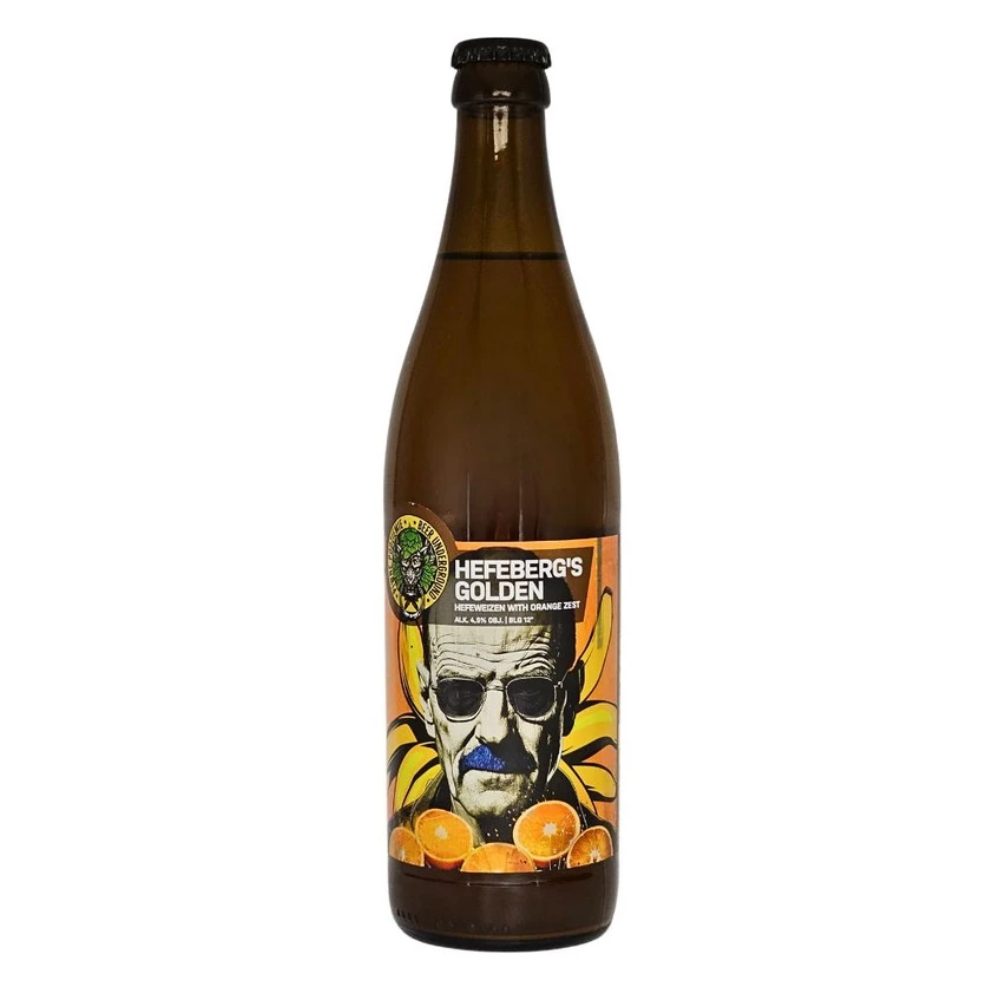 Piwo Piwne Podziemie Hefebergs - Hefeweizen with Orange Zest 4,9% 500 ml