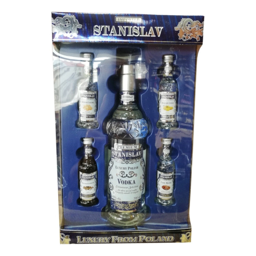 Wódka Stanislav Luxury 40% 750 ml + 4 miniaturki